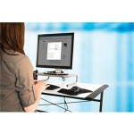 Allsop Metal Art Junior Monitor Stand - алуминиева поставка за MacBook, преносими компютри и монитори (сива) 2