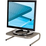 Allsop Metal Art Junior Monitor Stand - алуминиева поставка за MacBook, преносими компютри и монитори (сива) 3