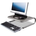 Allsop Metal Art Junior Monitor Stand - алуминиева поставка за MacBook, преносими компютри и монитори (сива) 4