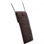 Krusell Tumba Mobile Case 5XL - универсален кожен (естествена кожа) калъф за iPhone, Samsung, Huawei и др. (тъмнокафяв) 1