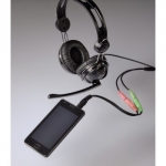 Hama Jack Adapter 3.5 към 2 x 3.5 mm, 4 pins jack plug - аудио сплитер (адаптер) 3.5 мъжки към два женски за мобилни устройства 3