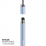 Elago Stylus Retractable Pen - писалка за iPhone, iPad, Samsung и капацитивни дисплеи (син) 2