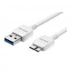 Samsung MicroUSB v3.0 DataCable ET-DQ11Y1WEGWW - оригинален кабел за Samsung Galaxy S5, Samsung Galaxy S5 Neo, Galaxy Note 3 (150 см.) - бял (bulk) 1