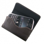 BlackBerry Leather Case - кожен калъф за BlackBerry 9000 Bold, 8520 Curve, 9300 Curve, 9700 Bold, 9780 Bold, 9800 Torch и др. (кафяв) 1