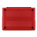 Artwizz Rubber Clip Case - матиран предпазен кейс за MacBook Pro 13 Retina Display (червен-прозрачен) 2