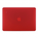 Artwizz Rubber Clip Case - матиран предпазен кейс за MacBook Pro 13 Retina Display (червен-прозрачен) 1