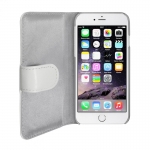 Artwizz SeeJacket® Leather - кожен кейс тип портфейл за iPhone 6, iPhone 6S (бял) 1