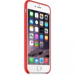Apple iPhone Case - оригинален кожен кейс (естествена кожа) за iPhone 6, iPhone 6S (червен) 4