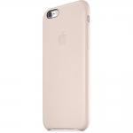 Apple iPhone Case - оригинален кожен кейс (естествена кожа) за iPhone 6, iPhone 6S (бледо розов) 2
