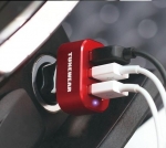 Tunewear Tunemax 3 Port Car Charger 5.1A - зарядно 5.1А за кола с три USB изхода за мобилни устройства 5