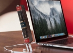 TwelveSouth HiRise Deluxe - алуминиева повдигаща поставка с Lightning и microUSB кабели за iPhone, iPad и устройства с microUSB (златист) 3