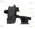 iOttie Easy One Touch 2 Universal Holder - иновативна поставка за кола и гладки повърхности за смартфони до 8.1 см. ширина 4