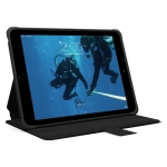 Urban Armor Gear Folio Case - удароустойчив хибриден кейс от най-висок клас за iPad Air 2, iPad Pro 9.7 (черен) 5