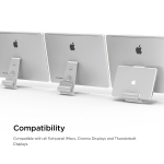 Elago Pro Hanger - дизайнерска алуминиева поставка за вашия MacBook, прикрепяща се към iMac, Apple Cinema Display и Apple Thunderbolt Display 6