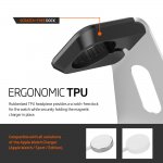 Spigen Watch Stand S330 - стабилна алуминиева поставка за Apple Watch (сребрист-черен) 1