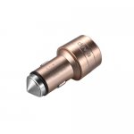 Devia Battle Dual USB Port Car Charger 3.5А Emergency Hammer - зарядно за кола (3.5 Ампера) с 2 USB изхода за смартфони и таблети (златист) 1