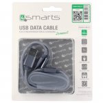 4smarts ForkCord Duo Micro-USB Data Cable - качествен microUSB кабел за мобилни устройства с microUSB вход (сребрист) 1