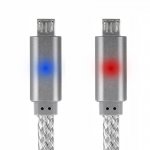 4smarts GleamCord Micro-USB Data Cable - качествен microUSB кабел за мобилни устройства (15см) (сив) 1