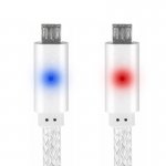 4Smarts GleamCord Micro-USB Data Cable - качествен microUSB кабел за мобилни устройства (1м) (светлосив) 1