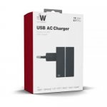 Just Wireless USB AC Charger - захранване за ел. мрежа с USB изход (2.1 ампера) (черен) 1
