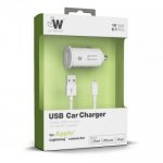Just Wireless Lightning 2.1A USB Car Charger - зарядно за кола с USB изход и Lightning кабел за iPhone, iPad и устройства с Lightning порт (бял) 1
