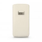 Beyzacases Retro Strap - кожен калъф (естествена кожа, ръчна изработка) за iPhone 8, iPhone 7, iPhone 6, iPhone 6S (бял) 1