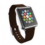 Incipio Premium Leather Watch Band - класическа кожена каишка за Apple Watch 38м, 40мм (кафяв) 2