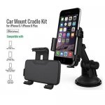 KiDiGi Car Mount Cradle - поставка и зарядно за кола за iPhone 6/6S, iPhone 6 Plus/6S Plus и мобилни устройства от 4 до 5.7 инча 6