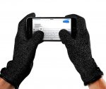 Mujjo Single Layered Touchscreen Gloves Size M - качествени зимни ръкавици за тъч екрани (черен) 1