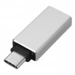 USB-C 3.1 Male to USB-A 3.0 Female OTG Adapter - USB адаптер за MacBook 12 и устройства с USB-C порт (сребрист) 1