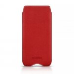 Beyzacases Zero - кожен калъф (естествена кожа, ръчна изработка) за iPhone 8, iPhone 7, iPhone 6, iPhone 6S (червен) 1