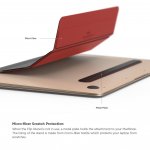 Elago Flip Stand - микрофибърна подложка и поставка за MacBook (черен-червен) 2