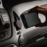 Elago M Car Magnetic Mount - магнитна поставка за радиатора на кола за смартфони (черна) 4