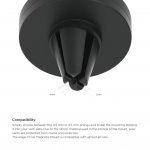 Elago M Car Magnetic Mount - магнитна поставка за радиатора на кола за смартфони (черна) 6