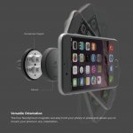 Elago M Car Magnetic Mount - магнитна поставка за радиатора на кола за смартфони (черна) 7