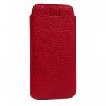 SENA UltraSlim Classic Pouch - кожен калъф (естествена кожа, ръчна изработка) за iPhone 8, iPhone 7, iPhone 6, iPhone 6S (червен) 1