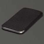 SENA UltraSlim Classic Pouch - кожен калъф (естествена кожа, ръчна изработка) за iPhone 8, iPhone 7, iPhone 6, iPhone 6S (черен) 2