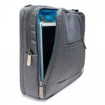 4smarts Cambridge Multimedia Bag - качествена чанта с презрамка за таблети и преносими компютри до 13.3 инча (сив) 5