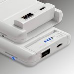 4smarts Hover Wireless Charging Power Bank Qi - външна батерия 6000mAh и поставка (пад) за безжично захранване за QI съвместими устройства (сив-бял) 4