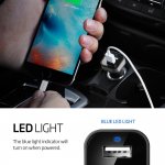 Spigen 4.8 Amp Dual Port USB Car Charger F24QC - зарядно за кола с два USB изхода (2.4A + 2.4A) за мобилни устройства  2