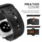 Spigen Rugged Band - хибридна (полимер+карбон) каишка за Apple Watch 42мм, 44мм (черен) 2