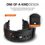 Spigen Rugged Band - хибридна (полимер+карбон) каишка за Apple Watch 42мм, 44мм (черен) 1