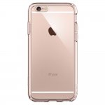 Spigen Ultra Hybrid Rose Crystal Case - хибриден кейс с висока степен на защита за iPhone 6, iPhone 6S (розов-прозрачен) 4