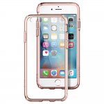 Spigen Ultra Hybrid Rose Crystal Case - хибриден кейс с висока степен на защита за iPhone 6, iPhone 6S (розов-прозрачен) 2