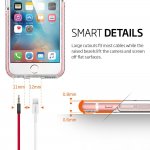 Spigen Ultra Hybrid TECH Case - хибриден кейс с висока степен на защита за iPhone 6, iPhone 6S (прозрачен-розов) 4