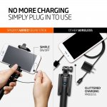 Spigen Ultra Compact Foldable Selfiestick S520W - разтегателен селфи стик за мобилни телефони (черен) 1