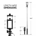 Spigen Ultra Compact Foldable Selfiestick S520W - разтегателен селфи стик за мобилни телефони (черен) 5