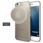 Spigen AirSkin Case - качествен ултратънък (0.4 mm) кейс за iPhone 6 (златист-опушен) 1