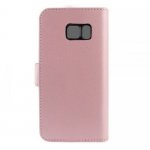 Redneck Prima Folio - кожен калъф, тип портфейл и поставка за Samsung Galaxy S7 (розов) 4