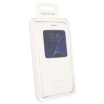 Samsung S-View Cover EF-CG930PWEGWW - оригинален кожен калъф за Samsung Galaxy S7 (бял) 3
